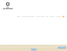 Tablet Screenshot of hotellamarina.com